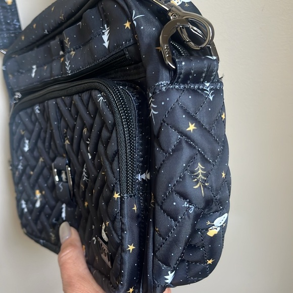 Lug Carousel XL Crossbody Bag Snowman Trees - Picture 6 of 12